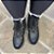 Bota Feminina Forrada Alins Cadarços Lã Inverno - Imagem 2