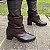 Bota Feminina Slouch Juli Salto Bloco Cano Médio Enrugada - Imagem 12