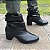 Bota Feminina Slouch Juli Salto Bloco Cano Médio Enrugada - Imagem 8