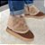 Bota Feminina de Pelos Vielha Camurça Australiana Cano Baixo - Imagem 1