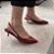 Slingback Feminino Almeria Couro Legítimo Salto Fino Médio - Imagem 2