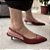 Slingback Feminino Almeria Couro Legítimo Salto Fino Médio - Imagem 8
