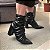 Bota Feminina Ronda Slouch Couro Bico Fino Salto Alto Bloco - Imagem 3