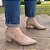 Scarpin Feminino Vega Bico Fino Couro Legítimo Salto Bloco - Imagem 2
