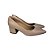 Scarpin Feminino Vega Bico Fino Couro Legítimo Salto Bloco - Imagem 15