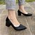 Scarpin Feminino Vega Bico Fino Couro Legítimo Salto Bloco - Imagem 3