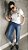 Slingback Quito Preto/Jeans - Imagem 4