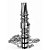 Piteira Higiênica Black Hookah com correntinha - Imagem 1