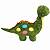 Dinossauro de pelucia pet toy - Imagem 2