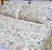 LENÇOL CASAL PADRÃO DE MALHA 03 PEÇAS ESTAMPA FLORAL LILÁS - Imagem 3