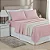 LENÇOL CASAL PADRÃO DE MALHA 03 PEÇAS ROSA QUARTZ - 1831 - Imagem 2