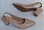 Modelo SILVANA, chanel em couro nude, salto bloco 6 ctms - Imagem 4