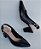 Modelo SILVANA, chanel em couro preto salto bloco 6 ctms - Imagem 4