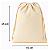 Saquinho Ecobag Tecido 100% algodão Medida 15 largura x 25 Altura Cordão Duplo Lisa Sem Estampa - Imagem 3
