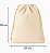 Saquinho Ecobag Tecido 100% algodão Medida 20 largura x 20 Altura Cordão Duplo Lisa Sem Estampa - Imagem 4