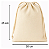 Saquinho Ecobag Tecido 100% algodão Medida 20 largura x 25 Altura Cordão Duplo Lisa Sem Estampa - Imagem 4