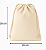 Saquinho Ecobag Tecido 100% algodão Medida 20 largura x 30 Altura Cordão Duplo Lisa Sem Estampa - Imagem 4