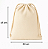 Saquinho Ecobag Tecido 100% algodão Medida 40 largura x 45 Altura Cordão Duplo Liso Sem Estampa - Imagem 4