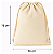 Saquinho Ecobag Tecido 100% algodão Medida 18 largura x 18 Altura Cordão Duplo Lisa Sem Estampa - Imagem 3