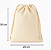 Saquinho Ecobag Tecido 100% algodão Medida 25 largura x 30 Altura Cordão Duplo Lisa Sem Estampa - Imagem 4