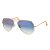 OCULOS DE SOL RAY BAN AVIADOR DOURADO AZUL - Imagem 2