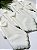 Kit 8 Guardanapos Off White Bordado Verde Oliva - Imagem 1