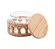 Pote Vidro Borossilicato com Sisal e Tampa Madeira Wolff | 350ml - Imagem 3
