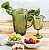 Conjunto de Jarra e Copos de Vidro Verde Relevo em Folhas 7 PCS - Imagem 1