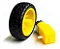 Motor DC 3–6V com Redução + Roda com Pneu 68mm - Imagem 3
