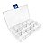 Caixa Organizadora Plástica 17,6x10,2x2cm com 15 Divisórias - Imagem 2