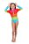 Body Infantil Listras Coloridas Siri - Imagem 1