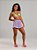 Shorts Lycra Lavanda Poah - Imagem 1