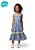 Vestido Infantil Vichy Azul Camu Camu - Imagem 1