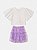 Conjunto Infantil Saia Lavanda Anime - Imagem 3