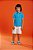 Polo Infantil Piquet Azul Banana - Imagem 1