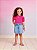 Blusa Infantil Manga Bufante Pink Momi - Imagem 1
