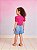 Blusa Infantil Manga Bufante Pink Momi - Imagem 2