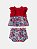 Vestido Infantil Tricot Floral Anime - Imagem 1