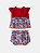 Vestido Infantil Tricot Floral Anime - Imagem 2