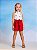 Shorts Infantil Faixa Vermelho Momi - Imagem 1