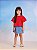 Blusa Infantil Vermelha Babado Momi - Imagem 1