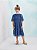 Vestido Infantil Tule Marinho Anime - Imagem 1