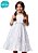 Vestido Infantil Petala Branca Camu Camu - Imagem 1