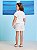 Shorts Infantil Branco Strass Momi - Imagem 1