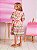 Vestido Infantil Barrado Flores Momi - Imagem 2