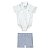Conjunto Bebe Body Camisa Listra Charpey - Imagem 1