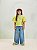 Blusa Infantil Verde Lima Mangas Anime - Imagem 1