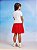 Saia Infantil De Tule Vermelho Infantil - Imagem 2