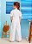 Calca Infantil Branca Strass Momi - Imagem 2
