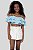 Shorts Saia Teen Off White Bobbylu - Imagem 1